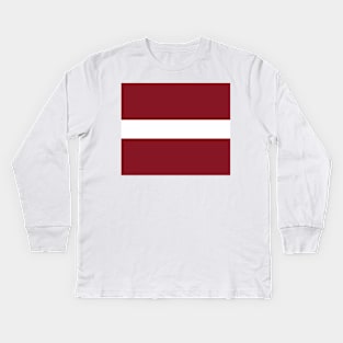 Latvia flag Kids Long Sleeve T-Shirt